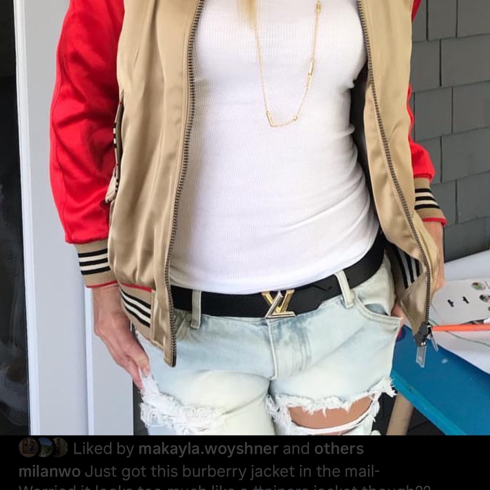 Burberry Red and Gray Jacket - Picture 4 of 15
